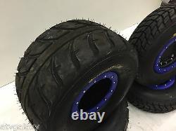 Hiper CF1 Beadlock Wheels Speedracer Street Tires Front/Rear Kit Yamaha Banshee