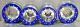 Honda Yamaha Banshee Raptor Yfz Trx Beadlocks Atv Front Rear Polished Blue