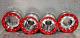 Honda Yamaha Banshee Raptor Yfz Trx Beadlocks Atv Front Rear Polished Red