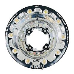 Keizer Forged Beadlock Rear Wheels Rims 9 Polished Yamaha Banshee Raptor YFZ