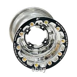 Keizer Forged Beadlock Rear Wheels Rims 9 Polished Yamaha Banshee Raptor YFZ