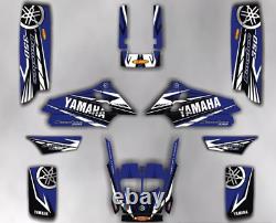 Kit Graphics For YAMAHA BANSHEE 350, KIT decals, stickers, GRAPHICS blue white