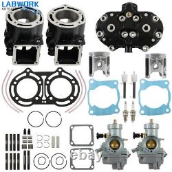 Motor Engine Rebuild Cylinder Head Carburetor Top End Kit For Yamaha Banshee 350