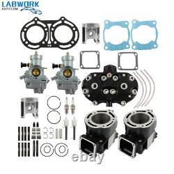 Motor Engine Rebuild Cylinder Head Carburetor Top End Kit For Yamaha Banshee 350