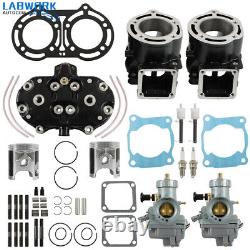 Motor Engine Rebuild Cylinder Head Carburetor Top End Kit For Yamaha Banshee 350