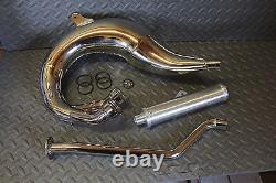 NEW 1987-2006 Yamaha Banshee SHEARER 21 single pipes & silencer CHROME