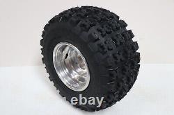 NEW 20x11x9 rear tires + wheels rims Yamaha Banshee Raptor YFZ450 POLISHED