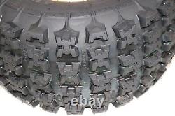 NEW 20x11x9 rear tires + wheels rims Yamaha Banshee Raptor YFZ450 POLISHED