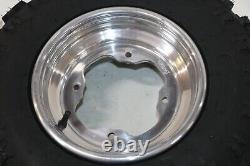 NEW 21x7x10 front tires + wheels rims Yamaha Banshee Raptor YFZ450 POLISHED