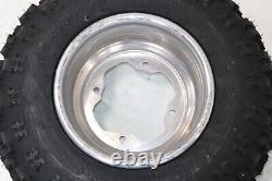 NEW 21x7x10 front tires + wheels rims Yamaha Banshee Raptor YFZ450 POLISHED