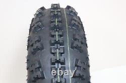 NEW 21x7x10 front tires + wheels rims Yamaha Banshee Raptor YFZ450 POLISHED