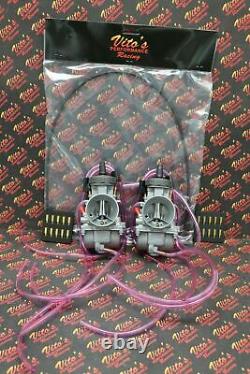 NEW 2 x 35mm carburetor + throttle cable aftermarket carbs Banshee + jet kit