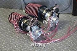 NEW 2 x 35mm carburetor + throttle cable aftermarket carbs Banshee + pod filters