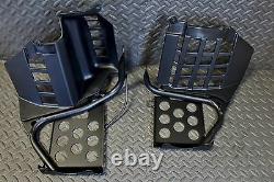 NEW Black Heel Guards footrest Yamaha Banshee left + right nerf bars plastics