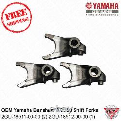 NEW OEM Yamaha Banshee YFZ350 Shift Forks Set Shifter Transmission Genuine Parts