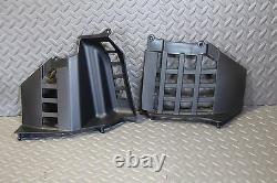 NEW Silver Heel Guards footrest Yamaha Banshee left + right nerf bars plastic