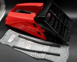 NEW Vito's 87-06 Yamaha Banshee plastic gas tank side covers + grill RED BLACK
