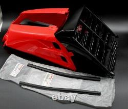 NEW Vito's 87-06 Yamaha Banshee plastic gas tank side covers + grill RED BLACK