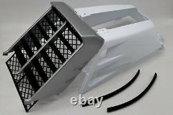NEW Vito's Yamaha Banshee plastic gas tank side covers + grill 2006 WHITE SILVER