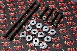 NEW Vito's Yamaha Banshee upper + lower a-arm bolts left + right + 12 dust caps