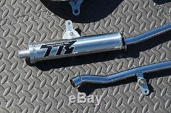 NEW Yamaha Banshee CHROME Toomey Racing T6 Pipes + T-6 silencers 1987-2006