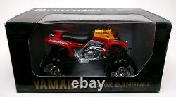 New 1/12 Scale Red NewRay Yamaha YF 350Z Banshee ATV Four Wheeler Die Cast Toy