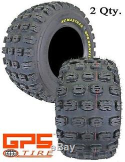 New Pair (2) 20x11x9 GPS MaxTrax 6-ply ATV MX XC Tires, Yamaha Raptor/Banshee