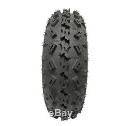 New Rush Pro ATV Tires (2) 21x7x10 (2) 20x11x9 6 Ply Yamaha Banshee/Raptor 350