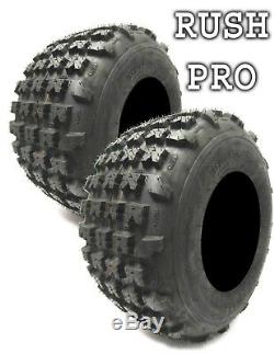 New Rush Pro ATV Tires (2) 21x7x10 (2) 20x11x9 6 Ply Yamaha Banshee/Raptor 350