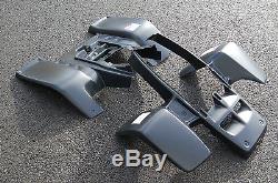 New Yamaha Banshee Yfz350 Stealth Black Plastic Front And Rear Fender Set