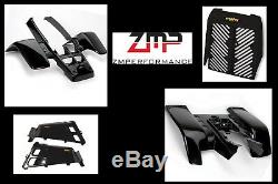 New Yamaha Banshee Yfz 350 Black Complete Plastic Set Fender Kit Front And Rear