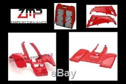 New Yamaha Banshee Yfz 350 Red Complete Plastic Set Fender Kit Front And Rear