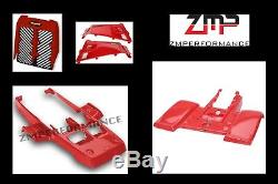 New Yamaha Banshee Yfz 350 Red Race Front And Rear Fender Complete Set