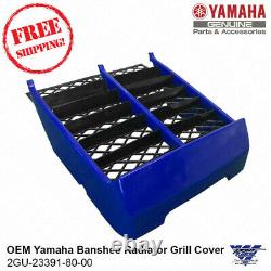 OEM 1987-06 Yamaha Banshee Blue Radiator Cover Grill YFZ 350 2GU-23391-80-00