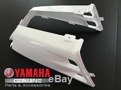 OEM Yamaha Banshee YFZ350 gas tank side panels plastic fenders covers WHITE