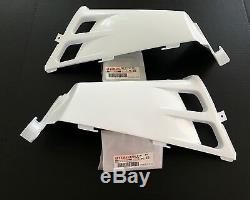 OEM Yamaha Banshee YFZ350 gas tank side panels plastic fenders covers WHITE