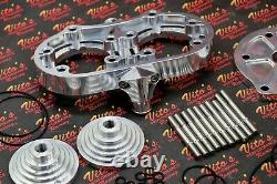 Polished COOL HEAD aftermarket billet aluminum 1987-2006 Banshee + 20cc DOMES