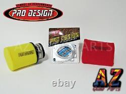 Pro Design Pro Flow Foam Air Filter Intake Box Kit Yamaha Banshee YFZ 350 87-06