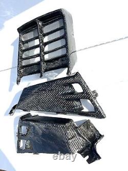 Radiator Grill Gas Tank Side Covers For 87-2006 Yamaha Banshee Real Carbon Fiber