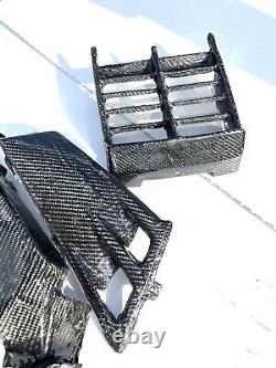 Radiator Grill Gas Tank Side Covers For 87-2006 Yamaha Banshee Real Carbon Fiber