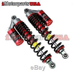 Red Gas Air Front Shocks Absorbers Set For Yamaha Banshee Yfz350 Atv Suspension