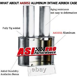 Silver ALL Aluminum Intake Airbox Case For Yamaha Banshee All Year 1987-2006