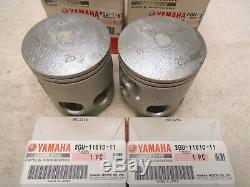 Two new OEM Yamaha 1st o/s pistons & rings 64.25mm YFZ350 Banshee piston ring pr