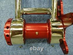 YAMAHA BANSHEE YFZ350 AXLE BEARING CARRIER 35mm with BRAKE KIT, RED ANODIZED