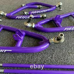 YAMAHA BLASTER+2 A-ARMS (for Banshee/YFZ450 spindles, hubs & brakes) (PURPLE) SA