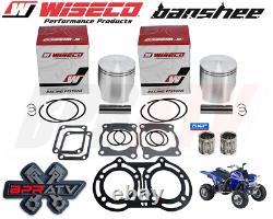 Yamaha Banshee 350 66.50mm Bore Wiseco Pro Pistons Bearings Top End Gaskets Kit