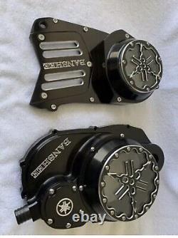 Yamaha Banshee 350 ATV Clutch Cover And Stator Cover Black Anodized Fit All Yrs