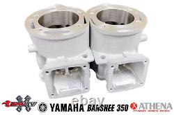 Yamaha Banshee 350 Athena 421 68mm Big Bore Triple Exhaust Ported Cylinders Pair