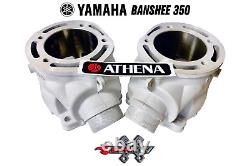 Yamaha Banshee 350 Athena 421 68mm Big Bore Triple Exhaust Ported Cylinders Pair