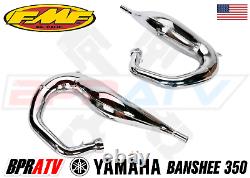 Yamaha Banshee 350 FMF Full Exhaust Fatty Pipes PowerCore 2 II Silencers Set Kit